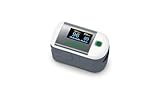 medisana PM 100 Pulsoximeter, Messung der Sauerstoffsättigung im Blut, Fingerpulsoxymeter mit OLED-Display und One-Touch Bedienung
