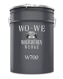 WO-WE Bodenfarbe Bodenbeschichtung Betonfarbe W700 Anthrazit Grau ähnl. RAL 7016-2,5L