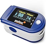 Pulsoximeter PULOX PO-200 Solo in Blau Fingerpulsoximeter für die Messung des Pulses und der Sauerstoffsättigung am Finger