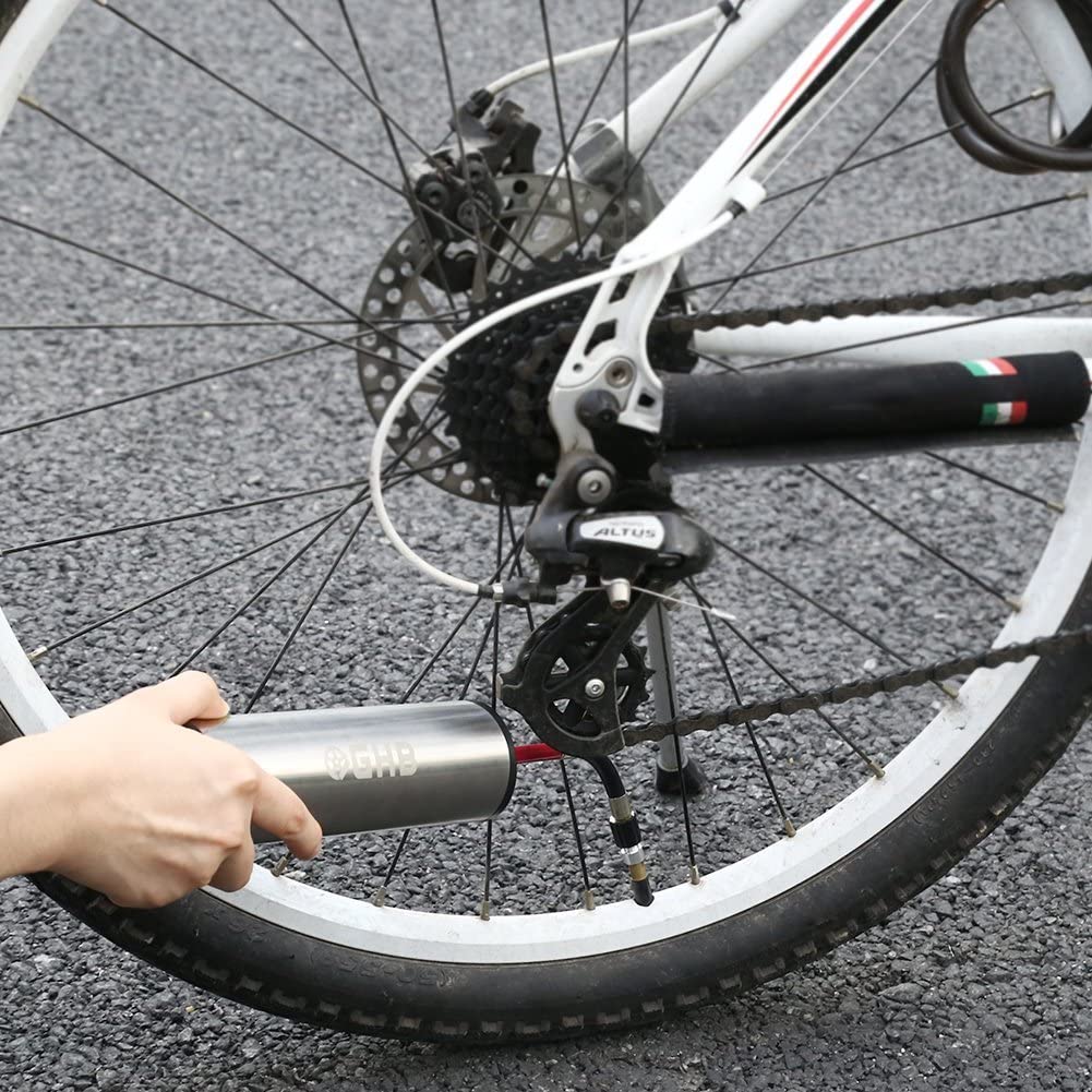 Akkuluftpumpe Anwendung bei Fahrrad